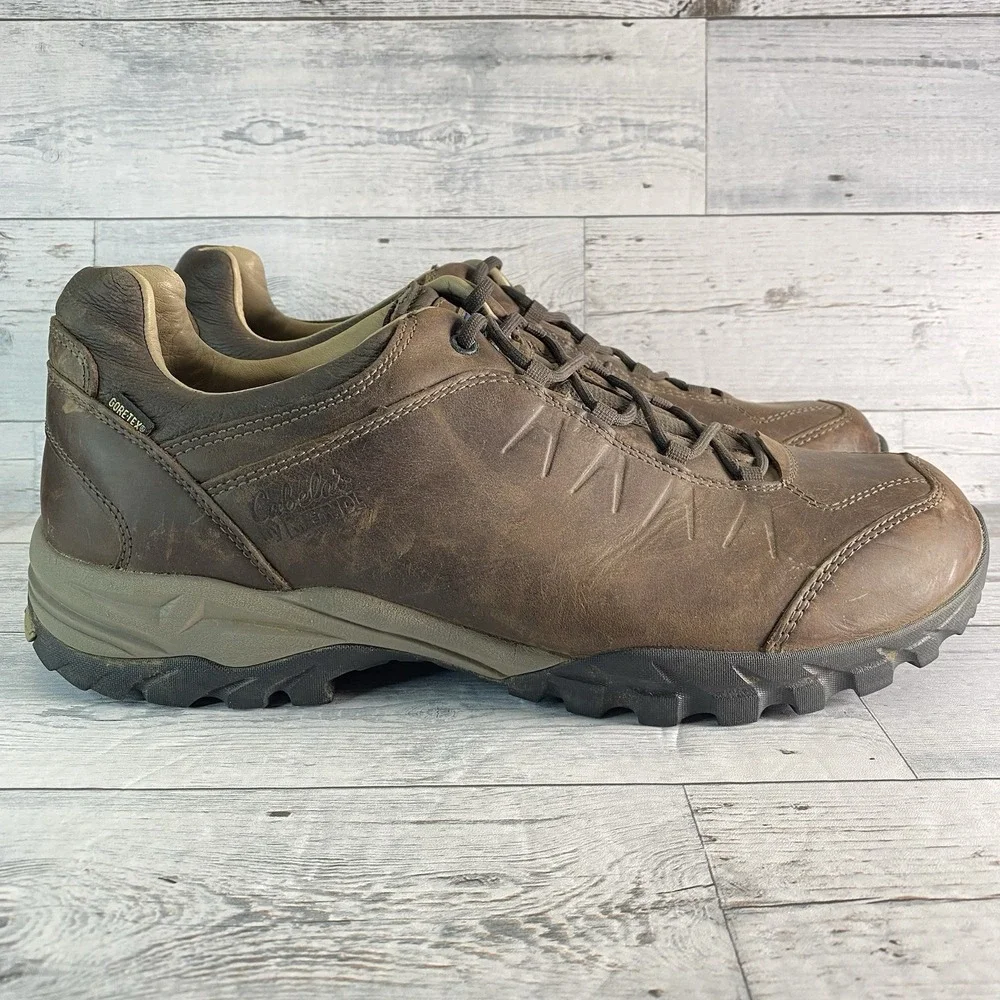 Cabelas by Meindl Pflege II Shoes Mens 14 EE Brown Gore-Tex Waterproof Leather